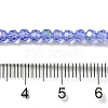 Electroplate Transparent Glass Beads Strands EGLA-A035-T3mm-L14-4