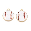 Alloy Enamel Pendants FIND-WH0114-11LG-1