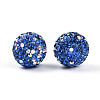 Polymer Clay Pave Rhinestone Beads X-RB-T018-01B-2