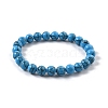 Synthetic Turquoise Jasper Bead Stretch Bracelets X-BJEW-K212-B-022-4