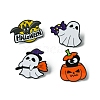 4Pcs 4 Styles Halloween Enamel Pins JEWB-FS0001-06-3