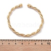 Brass Twisted Cuff Bangles for Women BJEW-F482-08G-5