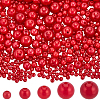 1830Pcs 5 Styles ABS Plastic Imitation Pearl Beads OACR-SP0001-01B-1