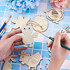 Wooden Cutouts Ornaments WOOD-TA0002-39-18