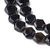 Natural Black Agate Beads Strands G-K359-C12-01-4