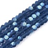 Transparent Glass Beads Strands EGLA-A044-T4mm-MB12-1