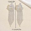 Brass Rhinestone Stud Earrings for Women LM8742-5