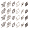   12 Sets 6 Style Tibetan Style Alloy Connector Charms FIND-PH0008-55-1