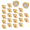 Brass Magnetic Clasps with Loops KK-YW0001-17A-C-1