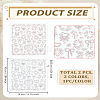 2Sheets 2 Colors Plastic Nail Art Stickers MRMJ-LP0002-08-2