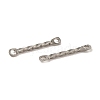 Non-Tarnish 304 Stainless Steel Connector Charms STAS-Q323-02C-P-2