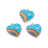 Alloy Enamel Pendant ENAM-H039-07P-E-3