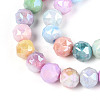 Anti-Tarnish Electroplate Glass Beads Strands X-GLAA-N010-10mm-02-2