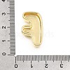 Brass Slide Charms KK-Z163-01G-F-3