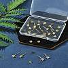 16Pcs Brass Stud Earring Findings KK-FS0001-56G-8