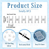 6Pcs 925 Sterling Silver Hollow Initial Beads STER-TA0001-53H-5