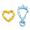 Spray Painted Alloy Clasps Set FIND-XCP0002-44-2