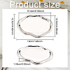 Plating Porcelain Jewelry Display Plate DJEW-WH0039-36-2