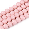 Painted Glass Bead Strands DGLA-S071-6mm-B2-1