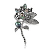 Alloy Rhinestone Brooches PW-WG16A0A-01-4