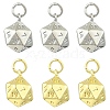 10Pcs 2 Colors Brass Charms KK-CJ0004-50-1