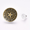 Iron Button Pins for Jeans IFIN-WH0051-16G-1