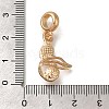 Rack Plating Alloy Crystal Rhinestone European Dangle Charms PALLOY-P307-16G-3