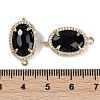 Natural Obsidian Faceted Oval Links G-B126-07G-03-3