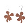 Wood Dangle Earrings EJEW-JE04008-04-1