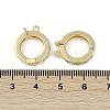 Brass Cubic Zirconia Fold Over Clasps KK-Z078-08G-3