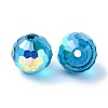 AB Color Plated Glass Beads EGLA-P059-02B-AB24-2