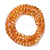Electroplate Glass Beads Strands EGLA-H108-01A-AB10-4