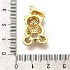 Rack Plating Brass Micro Pave Cubic Zirconia Pendants KK-L226-006G-09-3