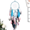 Cotton Woven Net/Web with Feather Hanging Decorations PW-WG7D714-04-1