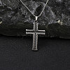 201 Stainless Steel Pendant Necklaces NJEW-C034-39B-AS-2