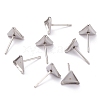 Non-Tarnish 304 Stainless Steel Stud Earring Settings STAS-J032-14-1