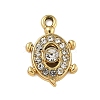 Alloy Rhinestone Pendants PALLOY-P308-16KCG-1