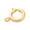 Brass Spring Ring Clasps X-KK-D407-20G-D-2