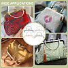 4Pcs 4 Colors Iron Flower Purse Handle Frame PURS-PH0001-44-5