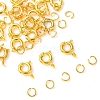 Brass Spring Ring Clasps KK-FS0001-50G-3