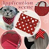 Red Cotton Fabric DIY-WH0750-293A-5