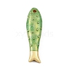 Brass Enamel Pendants KK-CBAF17A-06G-03-1