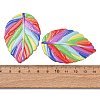 Rainbow Color Printed Iron Pendants RN-CBA3547-02F-3