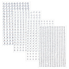 16 Sheets 4 Styles ABS Imitation Pearl Stickers Paper Sheets for Craft DIY-CP0013-56-1