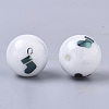 Christmas Opaque Glass Beads EGLA-R113-04E-2