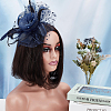 Polyester Mesh Veil Hair Bands OHAR-WH0034-12B-5