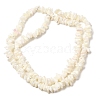 Natural White Mother of Pearl Shell Chip Bead Strands X-G-M205-63-4