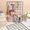 4 Bags Spray Printed Iron Mesh Wall Mounted Hanging Display Stands ODIS-WR0001-18A-4