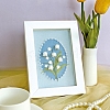 DIY Flower Pattern Photo Frame Embroidery Kits for Beginner PW-WG0A42E-04-1