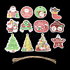 Christmas Theme Paper Big Pendant Decorations HJEW-F018-02-2